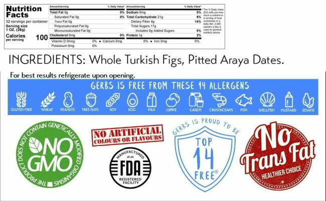 Figs & Dates Dried Fruit Medley Naturally Vegan