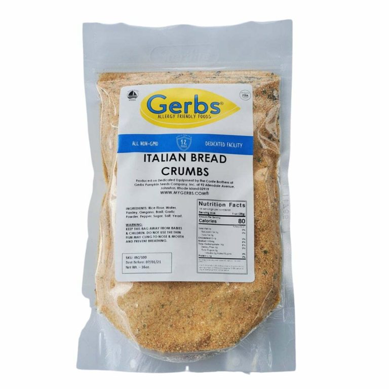 Italian Bread Crumbs Gerbs Allergy Friendly Foods Gerbs