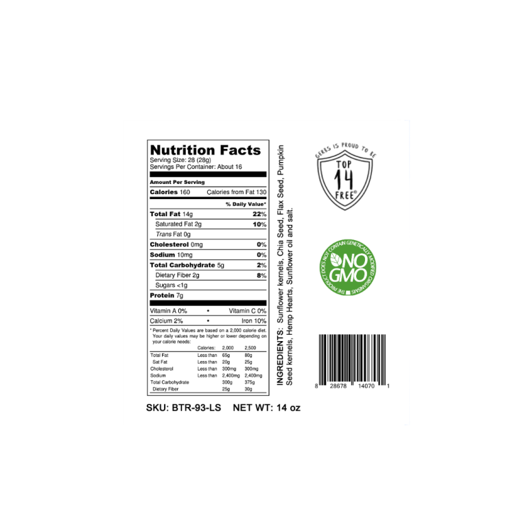 Light Salt Super 5 Seed Butter Gerbs Allergy Friendly Foods