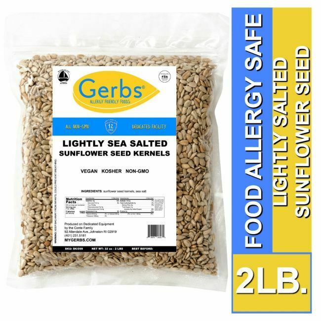 Lightly Sea Salted Dry Roasted Sunflower Seed Kernels Bag