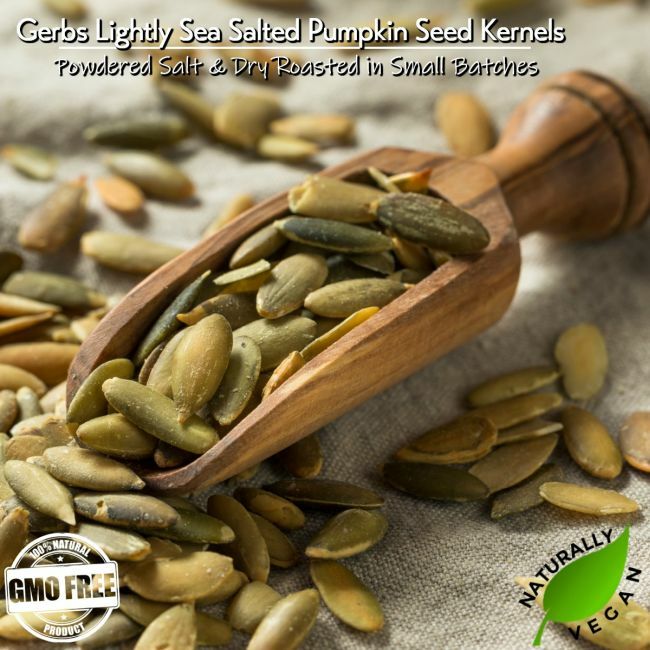 Lightly Sea Salted Roasted Pumpkin Seed Kernels - Out of Shell Pepitas Optimum Health Benefits