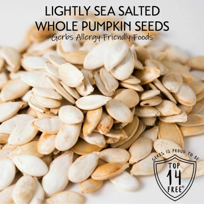 Lightly Sea Salted Roasted Whole Pumpkin Seeds - In Shell Pepitas Gluten & Peanut Free