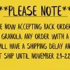 Original Seed & Honey Granola Bag
