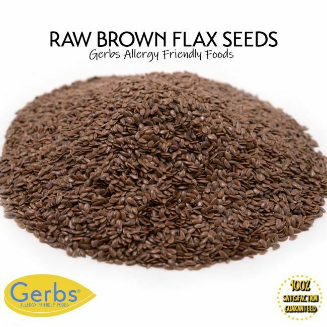 Raw Brown Flax Seeds Gluten & Peanut Free