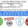Raw Sunflower Seeds Jumbo - In Shell Optimum Health Benefits