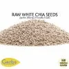 Raw White Chia Seeds - Dried Low Moisture Gluten & Peanut Free