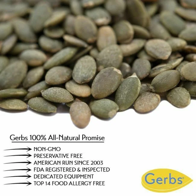 Salt Lovers Roasted Pumpkin Seed Kernels - Shelled Pepitas Fresh Quality Foods