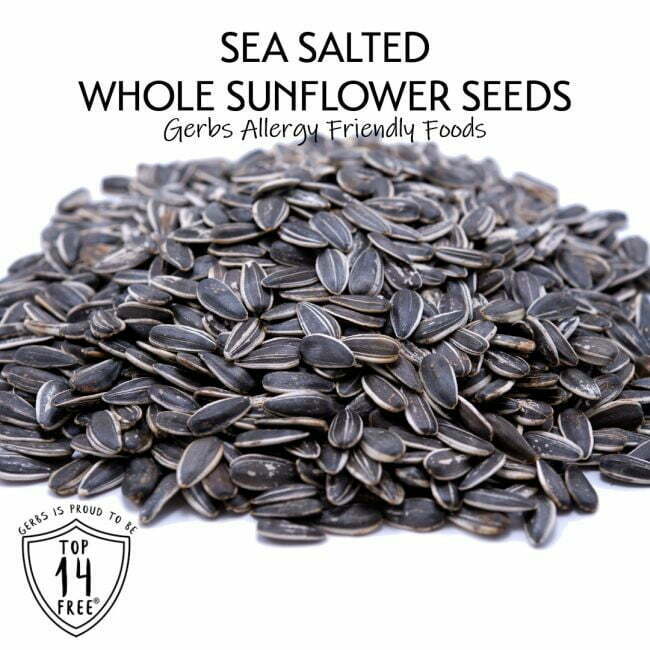 Sea Salted Dry Roasted In Shell Sunflower Seeds Gluten & Peanut Free