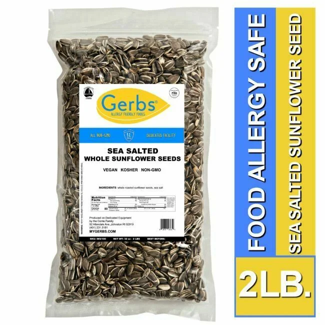 Sea Salted Dry Roasted In Shell Sunflower Seeds Bag
