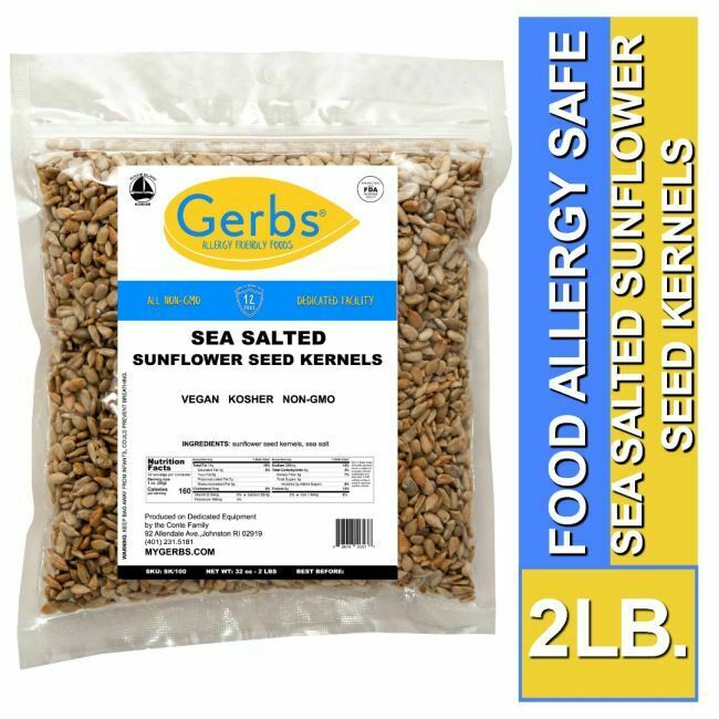 Sea Salted Dry Roasted Sunflower Seed Kernels Bag