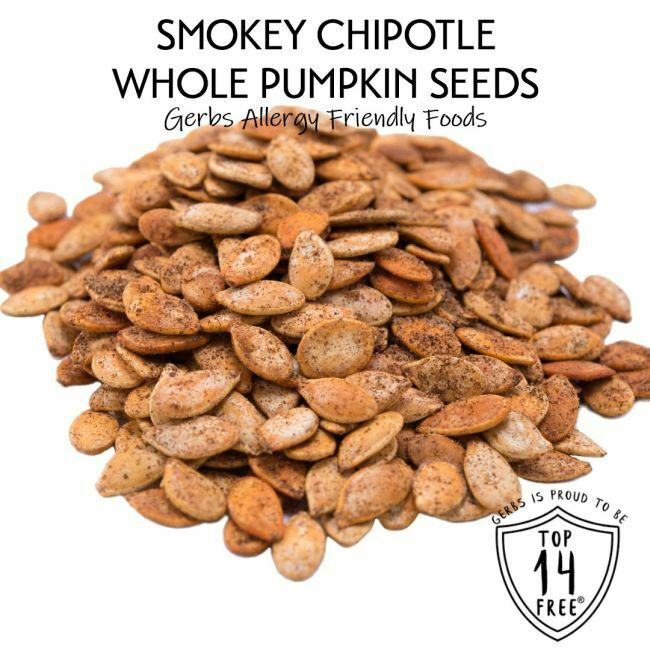 Smoky Chipotle Dry Roasted In Shell Pumpkin Seeds - Whole Pepitas Gluten & Peanut Free