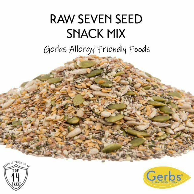Super 7 Seed Raw Mix (Pumpkin, Sunflower, Hemp Hearts, Brown & Golden Flax, White & Black Chia) Optimum Health Benefits