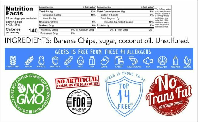 Sweetened Banana Chips Nutrition Benefits