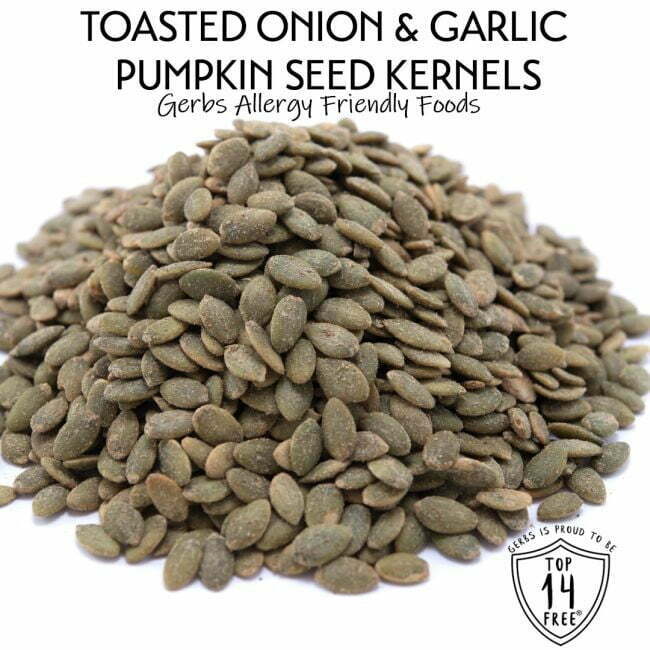 Toasted Onion & Garlic Dry Roasted Pumpkin Seed Kernels - Shelled Pepitas Gluten & Peanut Free