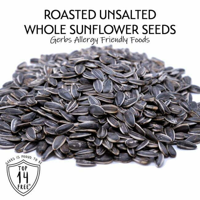 Unsalted Dry Roasted In Shell Sunflower Seeds Gluten & Peanut Free