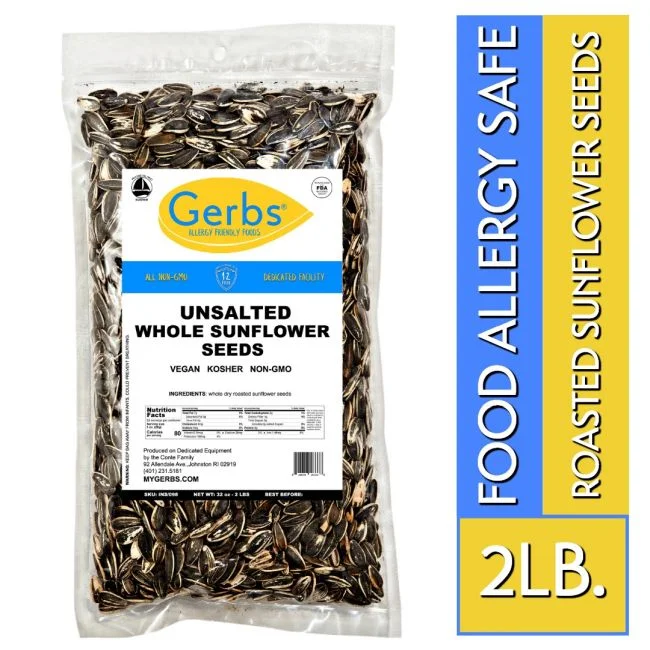 Unsalted Dry Roasted In Shell Sunflower Seeds Bag