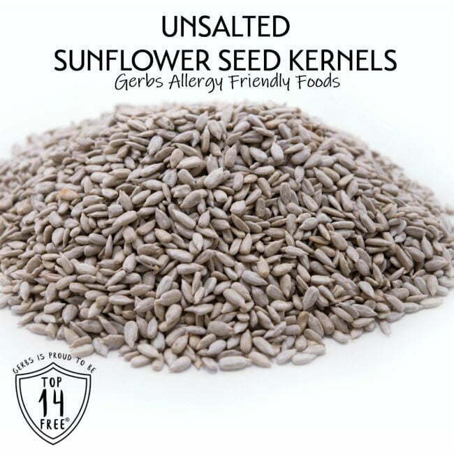 Unsalted Dry Roasted Sunflower Seed Kernels Gluten & Peanut Free