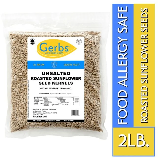 Unsalted Dry Roasted Sunflower Seed Kernels Bag