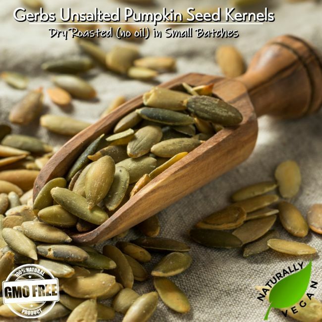 Unsalted Roasted Pumpkin Seed Kernels - Out of Shell Pepitas Naturally Vegan