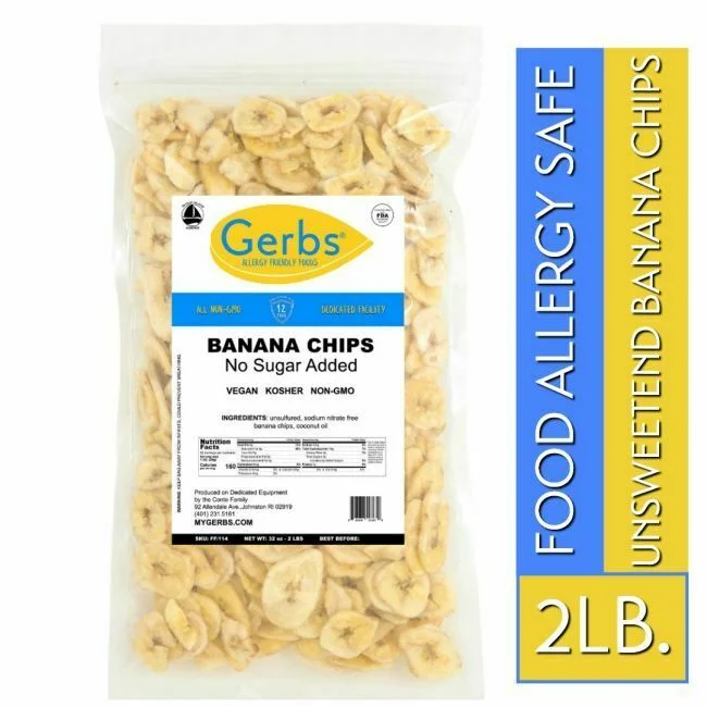 Unsweetened Banana Chips Bag