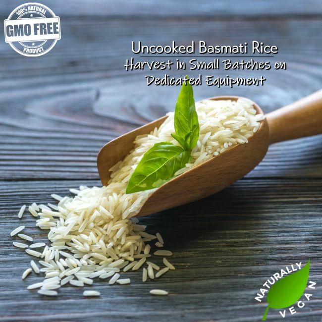 Whole Grain Basmati Rice Naturally Vegan