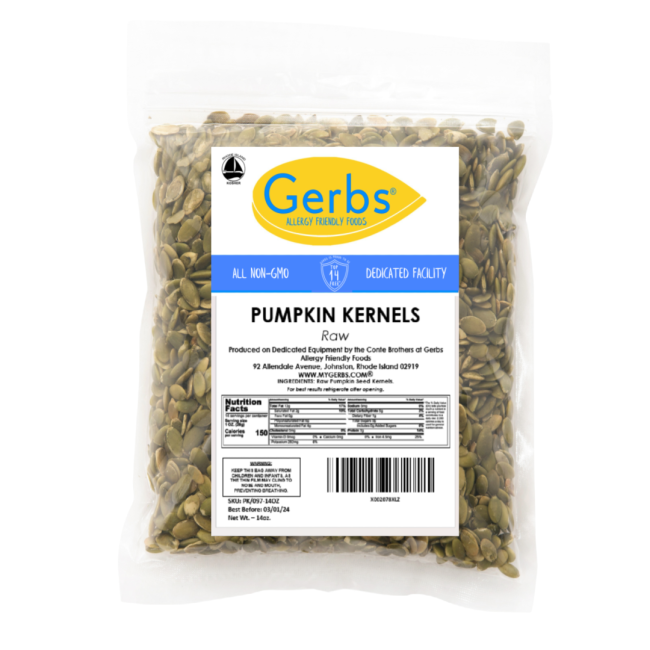 Lightly Sea Salted Roasted Pumpkin Seed Kernels (No Shell Pepitas) 14oz Bag