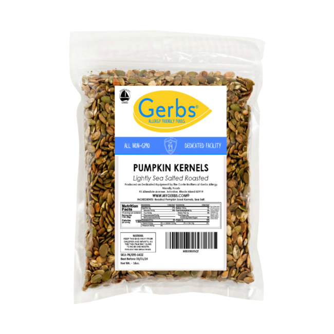 Lightly Sea Salted Roasted Pumpkin Seed Kernels (No Shell Pepitas) 14oz Bag