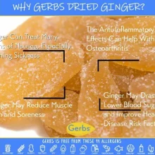 Dried Premium Grade Granulated Ginger Slices, Resealable Bag Health Benefits