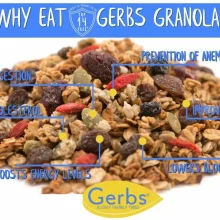 Super Five Dried Fruit (cransberry, blueberry, raisin, cherry, goji berry) Harvest Granola Health Benefits