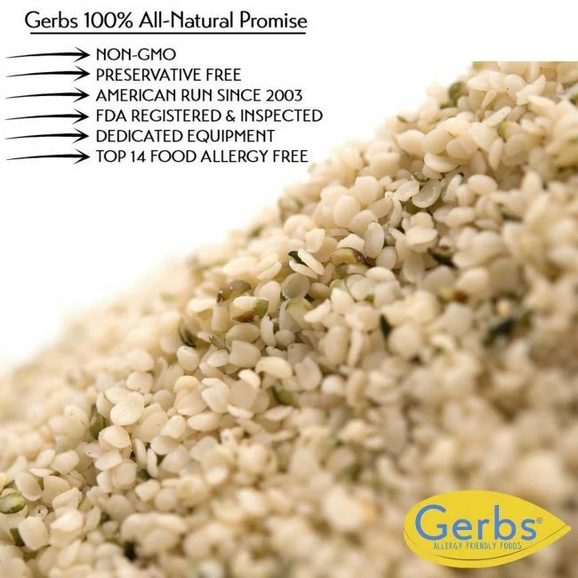 Raw Premium Canadian Grade Hemp Seed Hearts, Resealable Bag