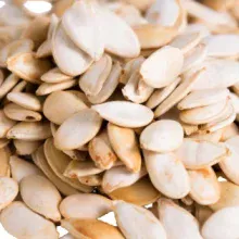 Sea Salted Roasted Snow White Pumpkin Seeds, In Shell Pepitas, Resealable Bag