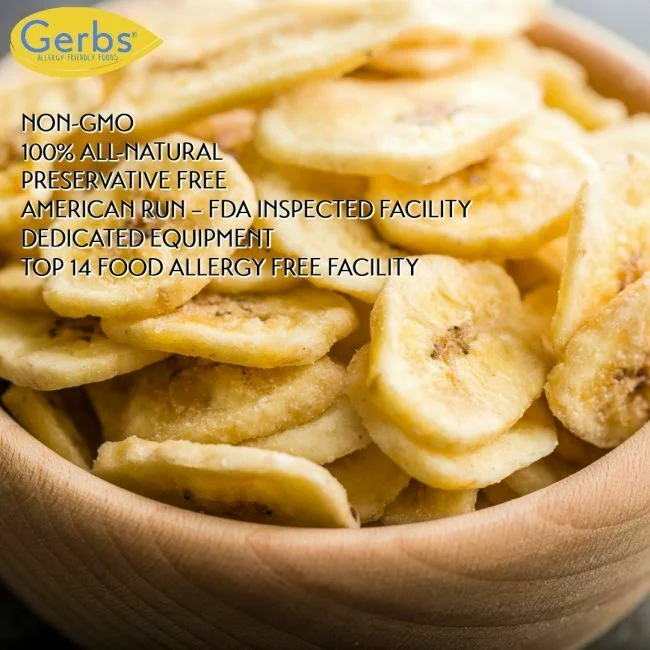 Sweetened Premium Grade Banana Chips, Resealable Bag