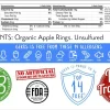 Dried Premium Grade New England Apple Slices, No added Sugar, Resealable Bag